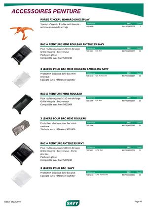 Savy - Catalogue Accessoires 2019