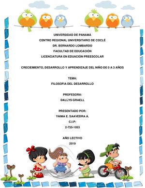 Filosofía Del Desarrollo Del Ciclo Vital