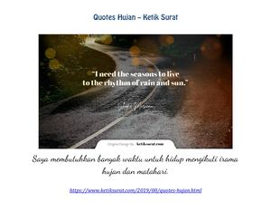 Quotes Hujan Ketik Surat