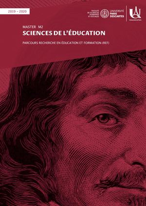 Brochure M2 Parcours recherche en éducation et formation (REF)