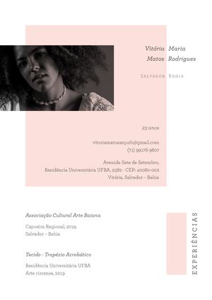 Resumo Curricular Vitoria Maria Matos