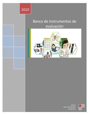 Banco De Instrumentos De Evaluación