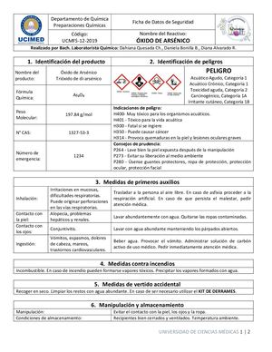 Óxido De Arsénico