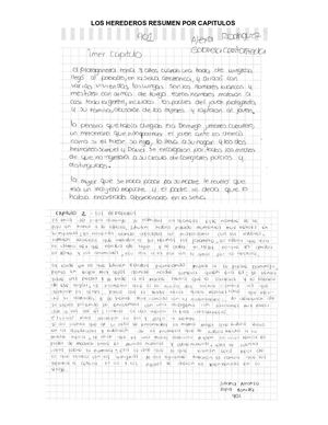 Los Herederos Resumen Por Capitulos