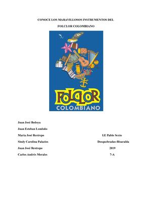 Conoce Los Maravillosos Instrumentos Del Folclor Colombiano