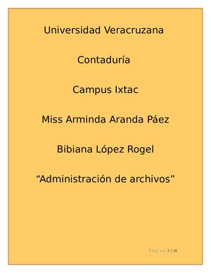 Administración De Archivos Bibiana Lr 101c