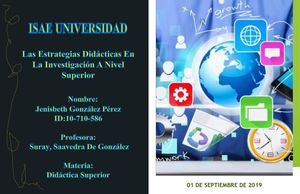 las estrategias didácticas en la investigación a nivel superior