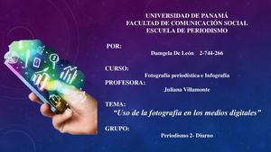 Uso De La Fotografía En Los Medios Digitales Convertido