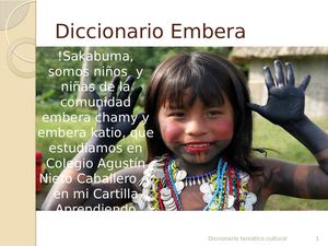 Diccionario Embera