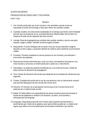 Glosario Uso Y Manejo De Lavoz