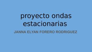 Proyecto Ondas Estacionarias
