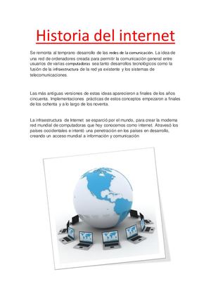 Historia Del Internet