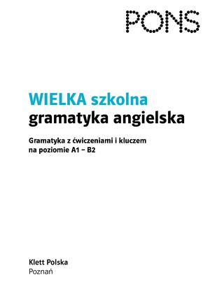 Wielka Szkolna Gramatyka Angielska
