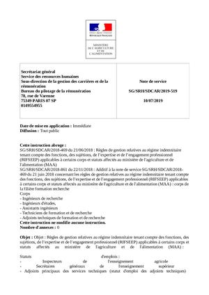 Rifseep Regle Gestion 2019