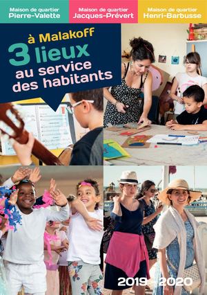 Brochure des Maisons de quartier de Malakoff 2019-2020