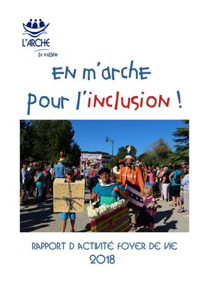 Rapport d'activité Foyer de vie L'Arche de La Vallée 2019