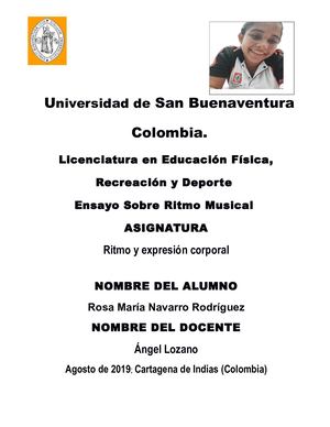 Ensayo Ritmo En La Musica