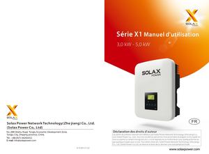 Installation onduleur SOlax X1 Boost FR