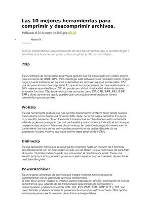 Las 10 Mejores Herramientas Para Comprimir Y Descomprimir Archivos