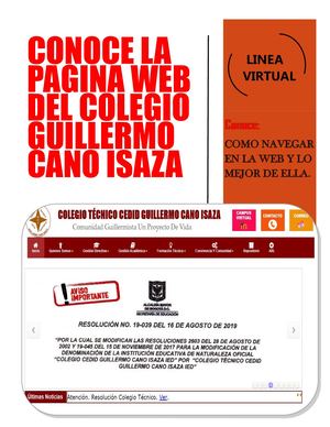 Página Web Del Colegio Guillermo Cano