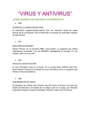 Virus Y Antivirus