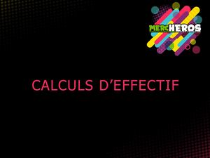 Calculs d'effectif