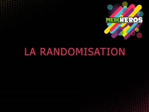 Randomisation