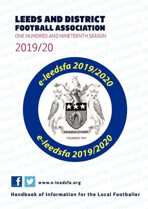 Leeds & District Football Association Handbook 2019/2020