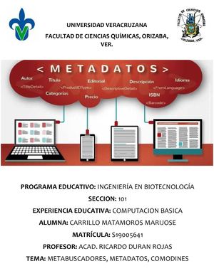Metabuscadores y metadatos.