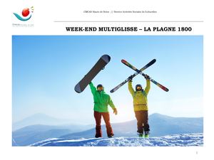 Fiche Descriptif Wk Ski La Plagne
