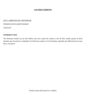 Los Tres Cerditos Version Comica