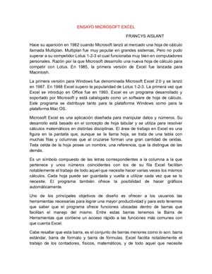 LA IMPORTANCIA DE MICROSOFT EXCEL