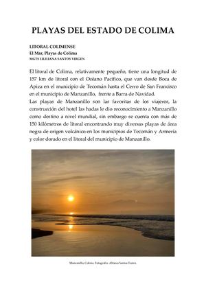 Playas Del Estado De Colima