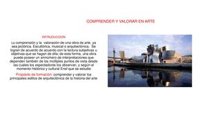 Comprender Y Valorar En Arte