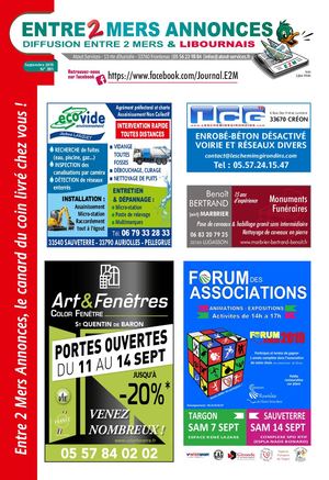 Journal Entre Deux Mers Annonces Septembre 2019