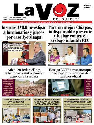 Diario La Voz del Sureste  05-09-2019