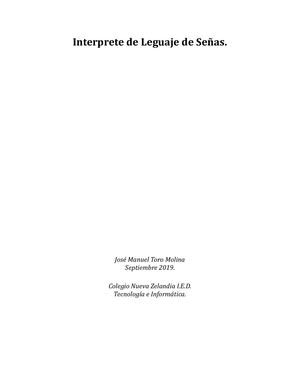 Lenguaje De Señas