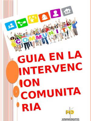 Guia En La Intervencion Comunitaria