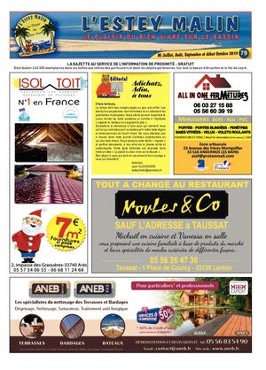 L'Estey Malin N°79 (Nord et Sud) - août, sept, oct 2019