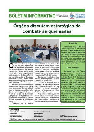 BOLETIM INFORMATIVO SEMMA EDIÇÃO Nº 0007/2019