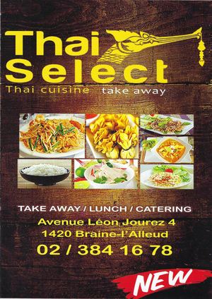 Restaurant Thai Select (Braine l'Alleud) - Carte / Menu