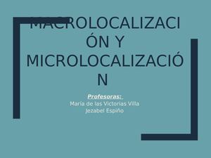 Macro y Micro Localización
