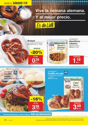 "Semana Alemana" 2019 de Lidl