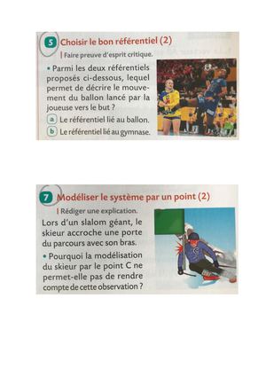 seconde description d'un mouvement  Exercices
