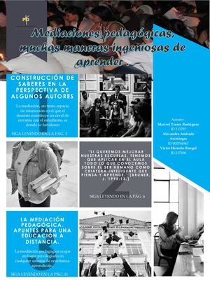 Mediaciones Pedagógicas, Muchas Maneras Ingeniosas De Aprender Alexandra