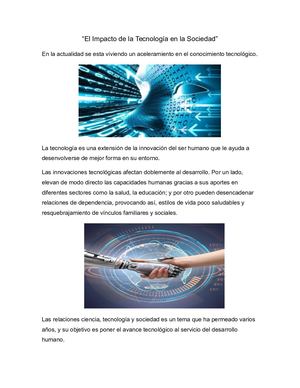 Calaméo - El Impacto De La Tecnología En La Sociedad