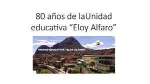 80 Años De La Unidad Educativa