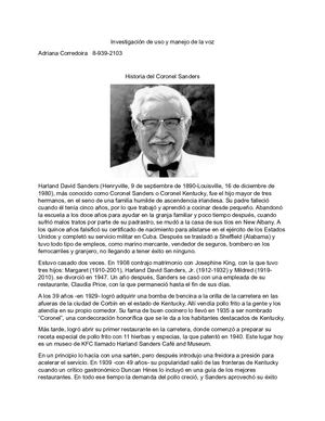 Investigación De Uso Y Manejo De La Voz