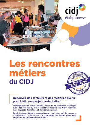 Rencontres métiers du CIDJ 2019-2020