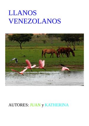Llanos Venezolanos Juan y Katherina